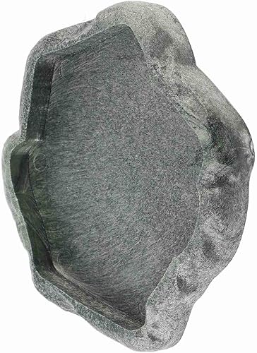 Miniatura 5 de Durable Reptile Rock Alimentador de alimentos y agua Plato de fuente para tortuga lagarto (verde M) Herramientas de cría de reptiles, (S)