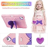 Vista 4 de WESADN Funda para iPad Air de 5ª generación para iPad Pro de 11 pulgadas, 4ª/3ª/2ª/1ª con protector de pantalla/atril de mariposa