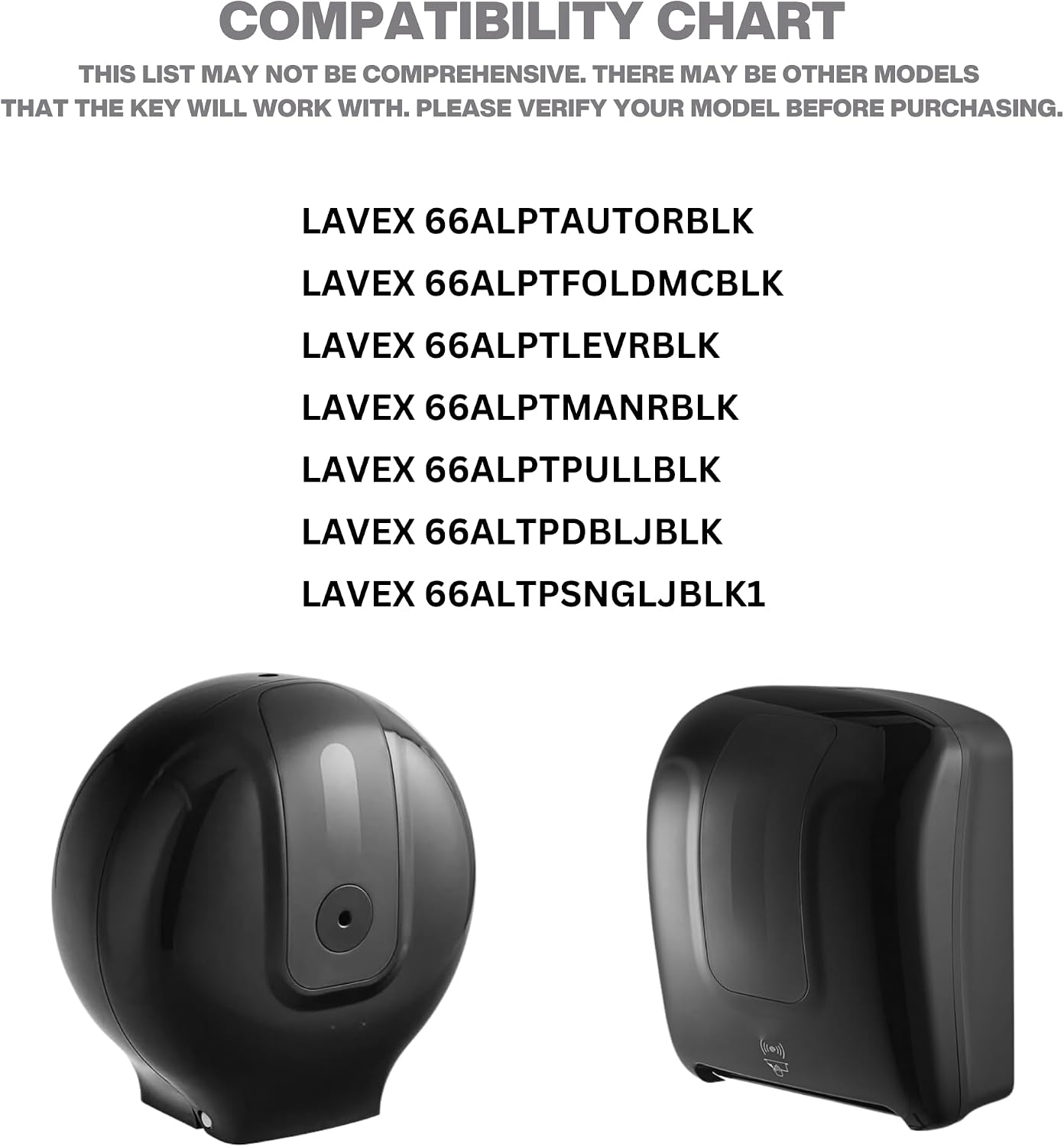 Key for Lavex Dispensers - Multi-Purpose Plastic - Compatible with 7 Models of Lavex Dispensers - 01 Pack