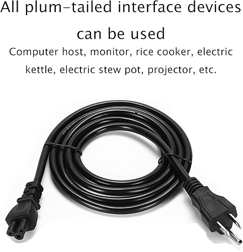 Miniatura 5 de Cable de alimentación de CA, cable de extensión de alimentación T5 T8, cable de CA de 3 clavijas, cable de alimentación de CA de 3 clavijas para