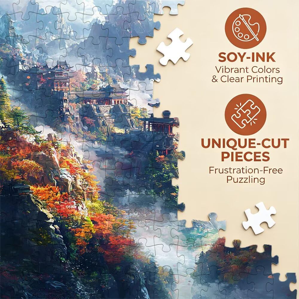 Puzzle 5000 Pezzi, Foresta Del Paese Delle Meraviglie 3D Puzzle per Adulti Impegnativo, Educa Puzzles Artistico, Divertente E Stimolante Puzzles Decorativo per La Famiglia DX0YL6-918