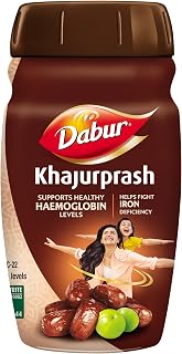 Dabur Khajurprash - 900g 3X Immunity Action Supports Healthy Haemoglobin Levels Helps Fight Iron Deficiency 40+ Chyawanprash Herbs Natural Source of Iron Goodness of Khajur & Giloy