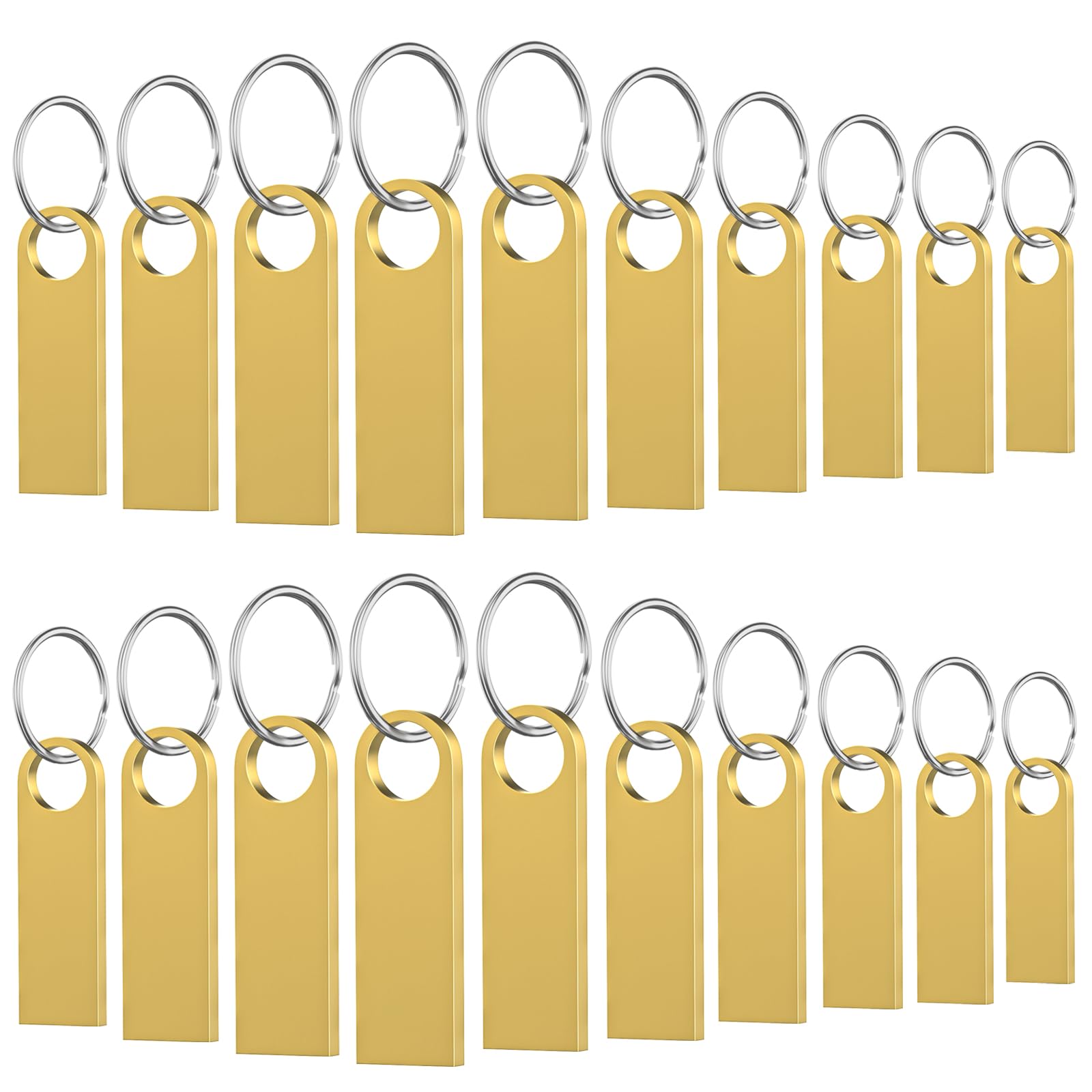 20 sztuk pendrive USB 32 GB 2.0, WOOOLKEN metalowa pamięć | Do kopiowania danych z komputera lub innego urządzenia