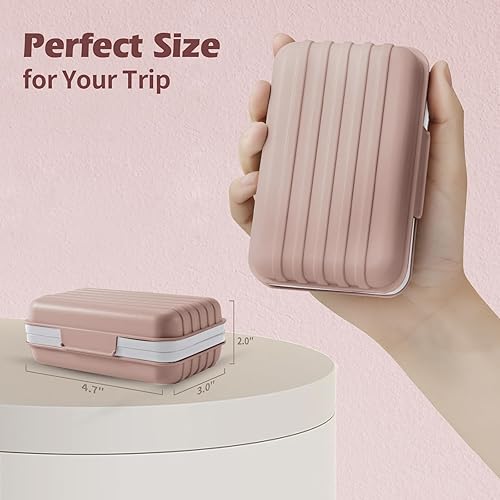 Miniatura 2 de 2 soportes de jabón de viaje, contenedor de viaje, caja portátil para jabón, caja para viajes, camping, senderismo, gimnasio, baño, vacaciones,