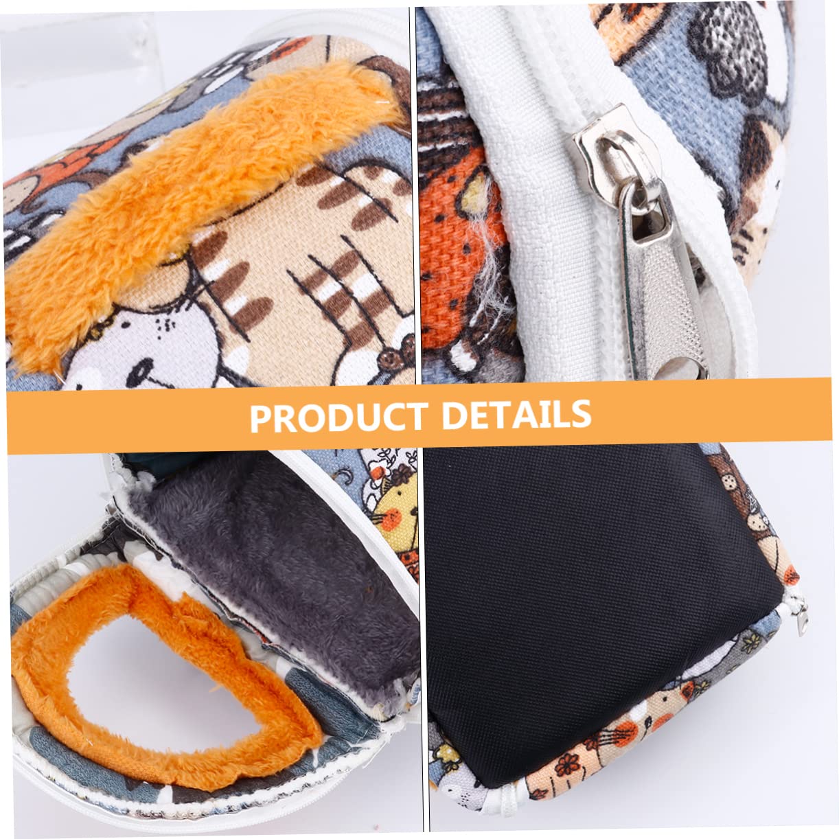 Kisangel 2stücke Warmes Hamster Nest Aus Canvas Und Kuschelhöhle Für Kleintiere Wie Hamster Und Meerschweinchen Für Bett Und Transport Hält Haustiere Im Winter Warm Und Bequem