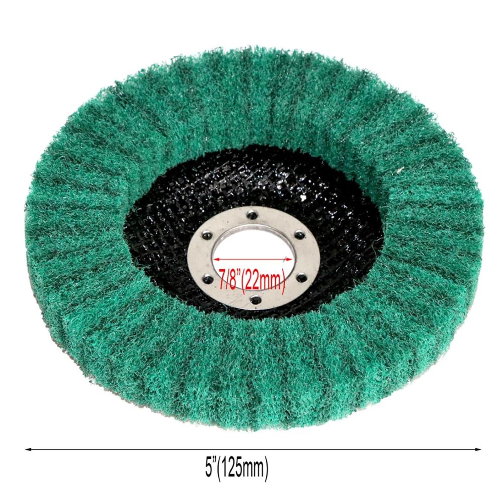 Tarcze Listkowe, Tarcze Polerskie Tarcza Listkowa Z Włókna Nylonowego Tarcza Polerska Do Szlifierki Kątowej Do Drewna I Metalu Polerowanie Tarczy Listkowej/5Pc Grit 800/125X22Mm