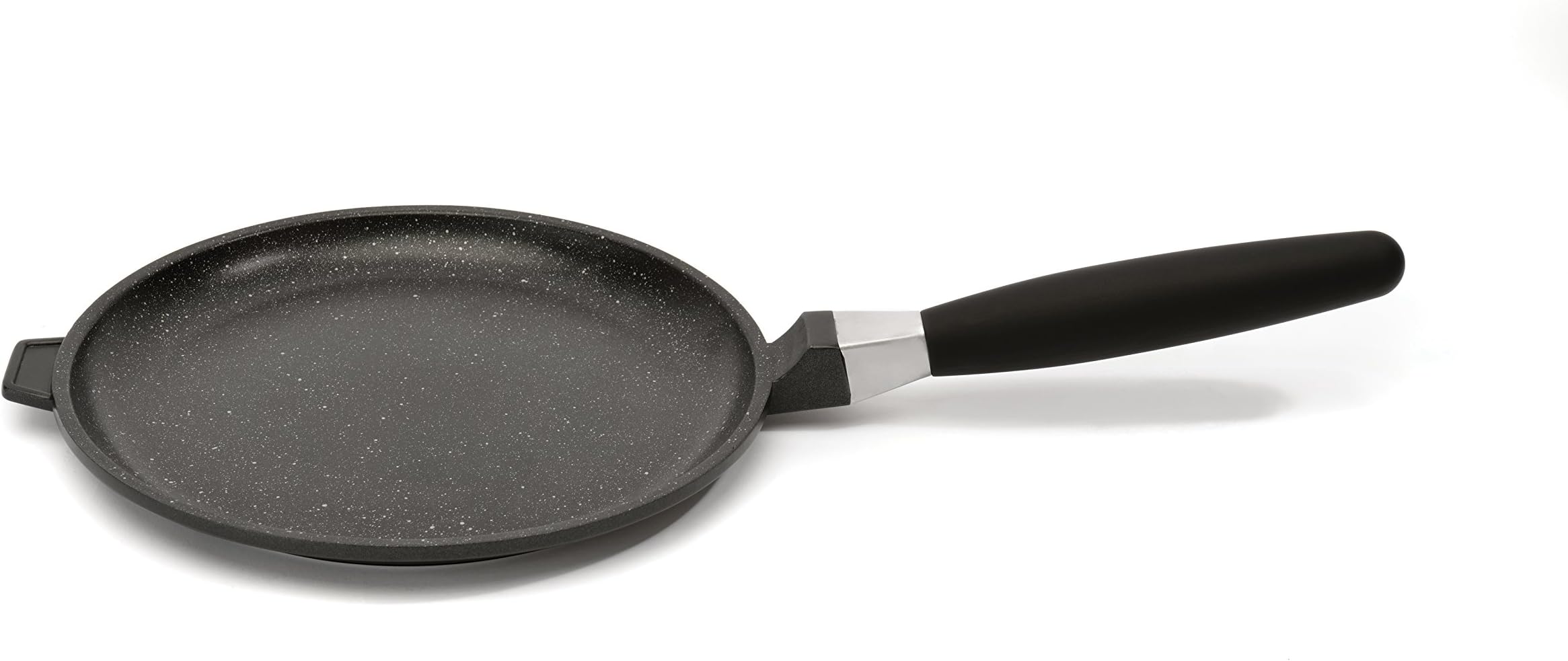 EuroCAST by BergHOFF - 10" Pancake/Griddle Pan | Ceramic and Titanium Cooking Surface | Durable, Lightweight Cast Construction | Detachable Handle for Oven Use | Designed in Europe. Made for America