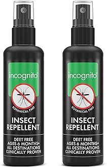 – Insect Repellent Spray, 2x100ml Natural DEET Free, Shields from Wide Range of Biting Insects. Clinically proven protection from Ticks & Dengue carrying mosquitoes, Organic Mosquito Repellent