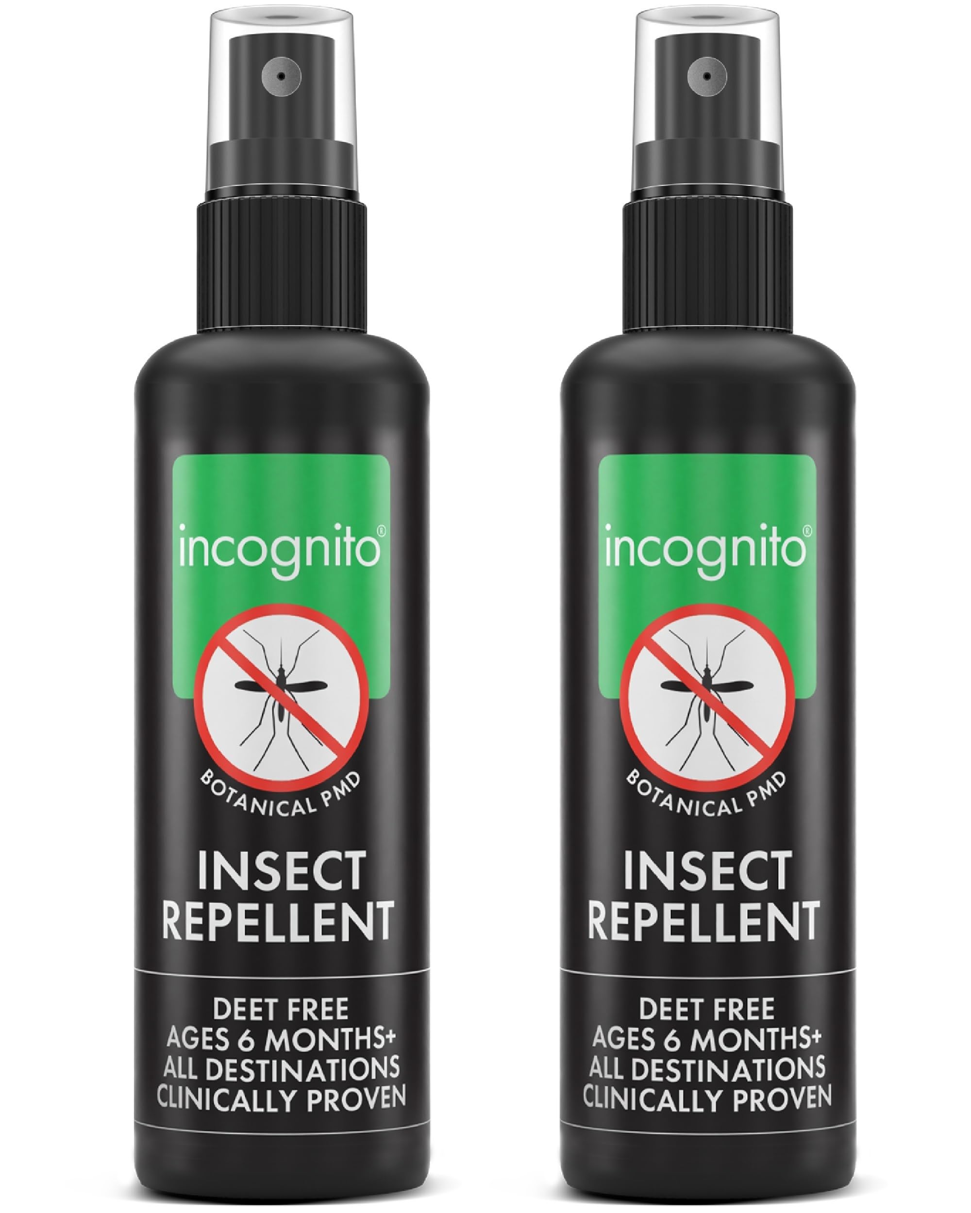 – Insect Repellent Spray, 2x100ml Natural DEET Free, Shields from Wide Range of Biting Insects. Clinically proven protection from Ticks & Dengue carrying mosquitoes, Organic Mosquito Repellent