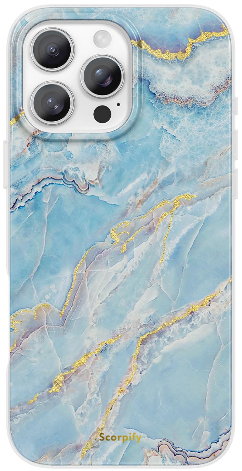 Coque iPhone 16 Pro résolvez les chutes avec style marbre bleu - 7