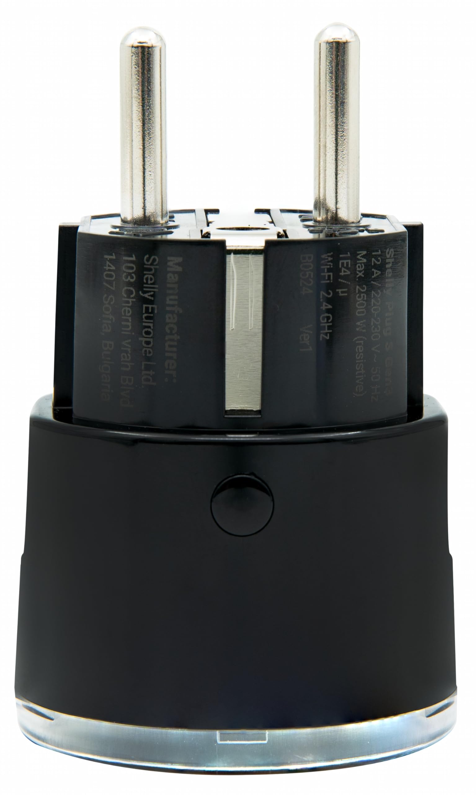 SHELLY WLAN-Steckdose Plug S Gen3, Matter, schwarz, 4 Stück