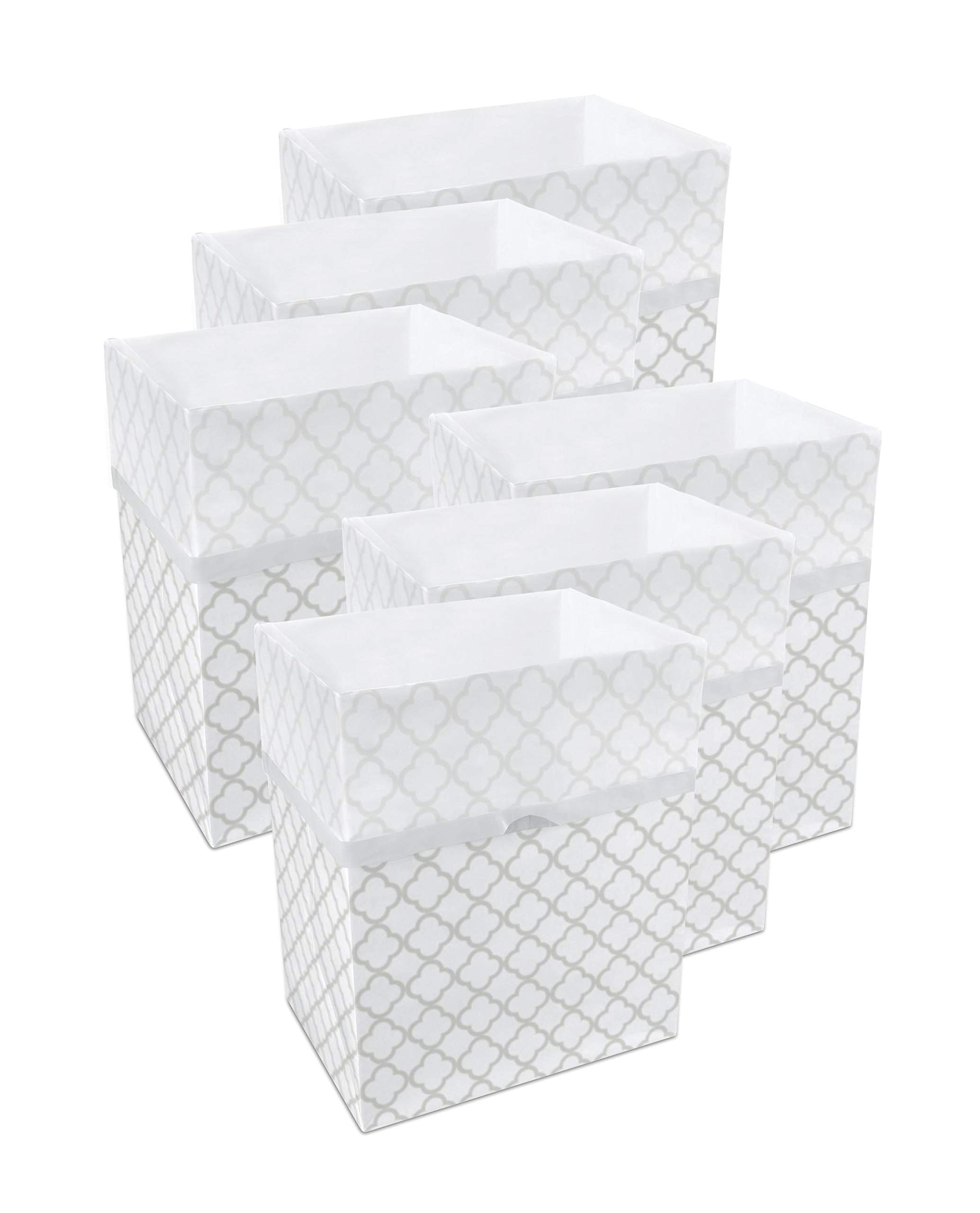 Clean Cubes 13 Gallon Disposable Trash Cans (6Pack). Reusable Garbage and Recycling Bins for