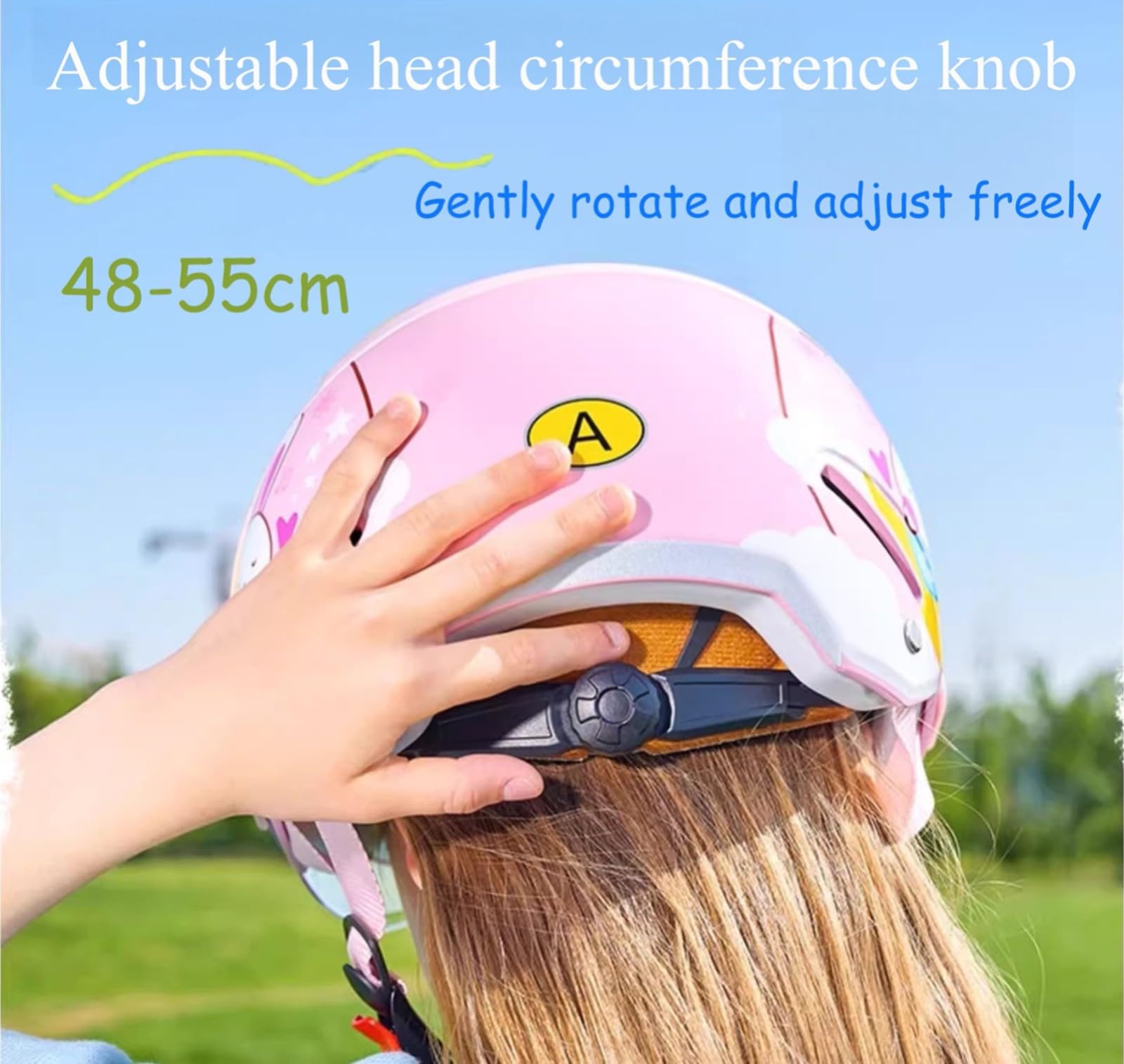 Casco Abierto De Motocicleta Para Niños Y Niñas, Ligero, Con Visera, Para Ciclomotor De 3 A 12 Años G,48-55cm
