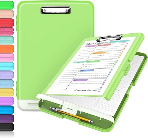 Miniatura 9 de Sooez - Sujetapapeles de documentos clínicos con almacenamiento, sujetapapeles de plástico resistente, de alta capacidad, con soporte para bolígrafo