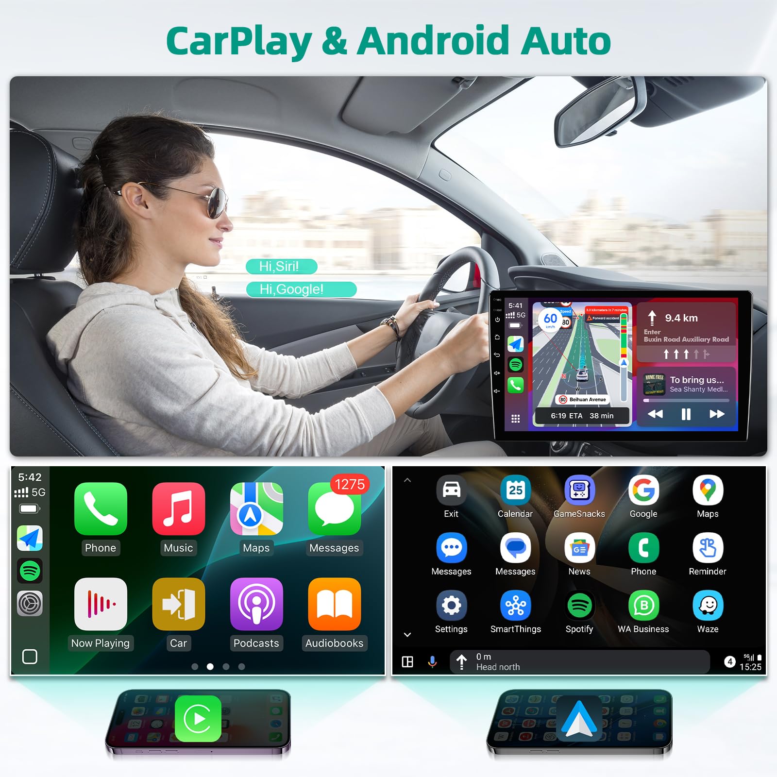 Amazon.com: 1+32G 10.1-inch Android 14 Car Stereo for Chevrolet