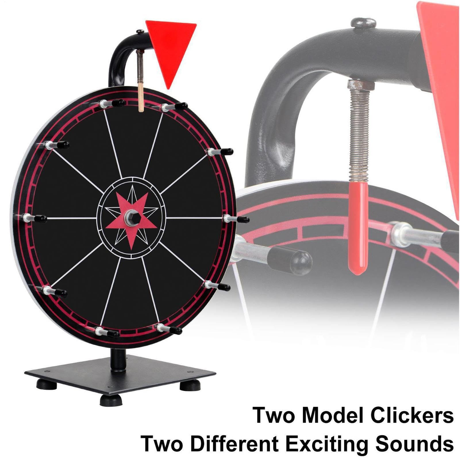 Roue - Roue rotative de 12" avec 10 compartiments, support