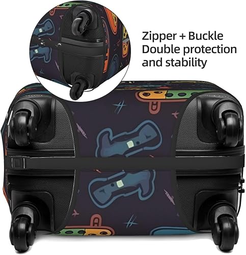 Miniatura 3 de Travel Luggage Cover Elastic Luggage Covers Game Video Gaming Pattern Suitcase Cover Luggages Protector for Travel Anti-Scratch Suitcase Covers for