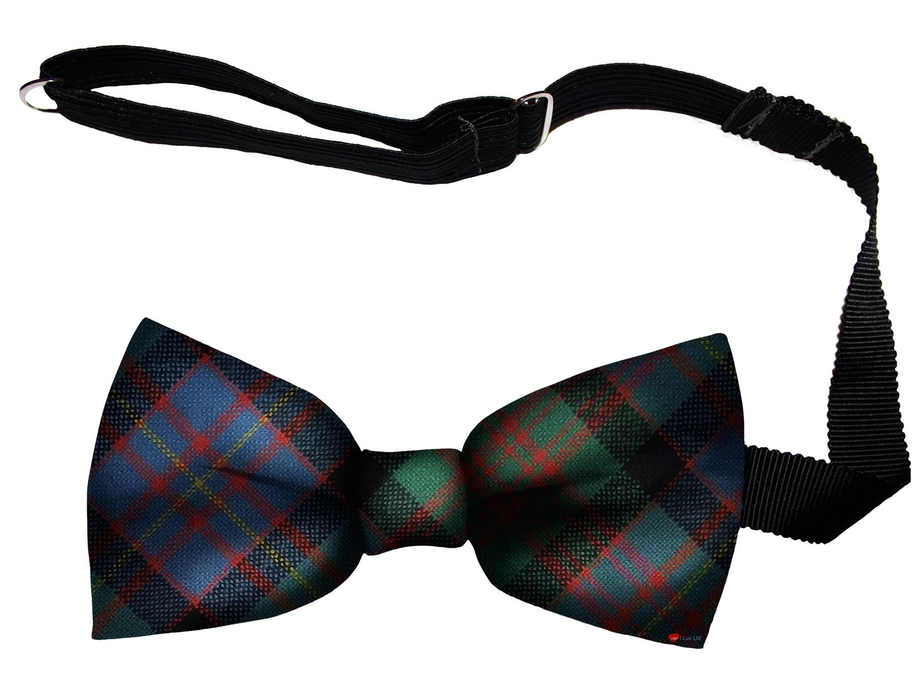I LUV LTD Mens Bow Tie Soft Wool Woven And Made in Scotland in Cameron of Erracht Ancient Tartan Adjustable Strap for Easy Fastening