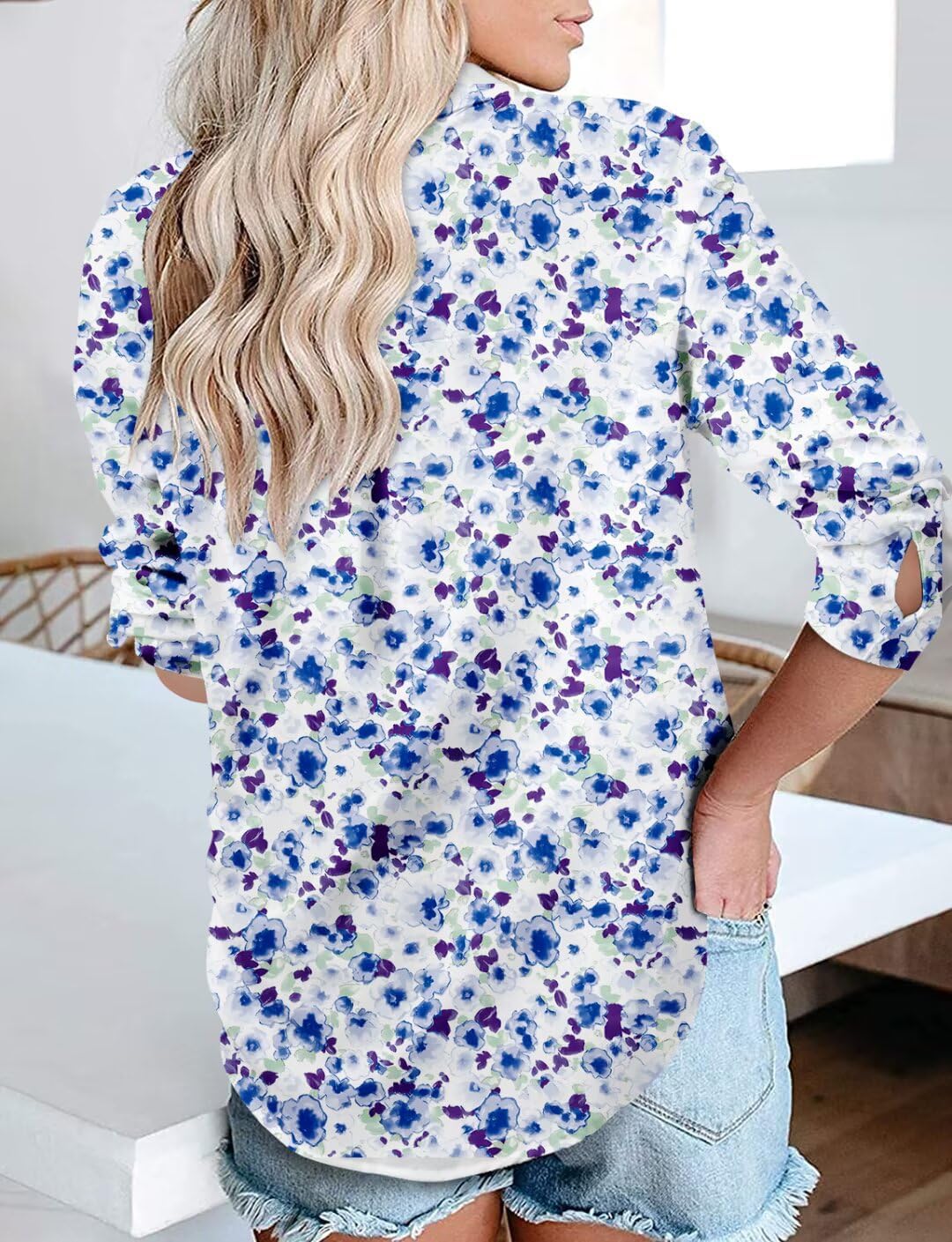 Magritta Long Sleeve Shirts for Women Fashion Button Down Blouse Tops - Image 2