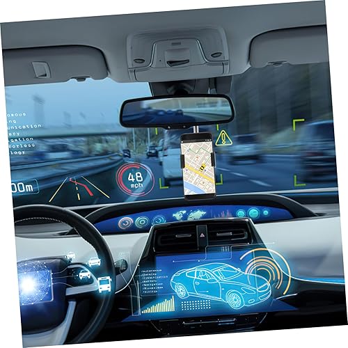 Miniatura 5 de IMIKEYA Soporte para teléfono de coche para espejo retrovisor, soporte para teléfono celular, soporte de teléfono para espejo retrovisor, soporte