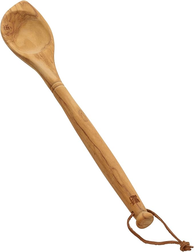 Sabatier Olivewood Corner Spoon & Scraper, 14-Inch