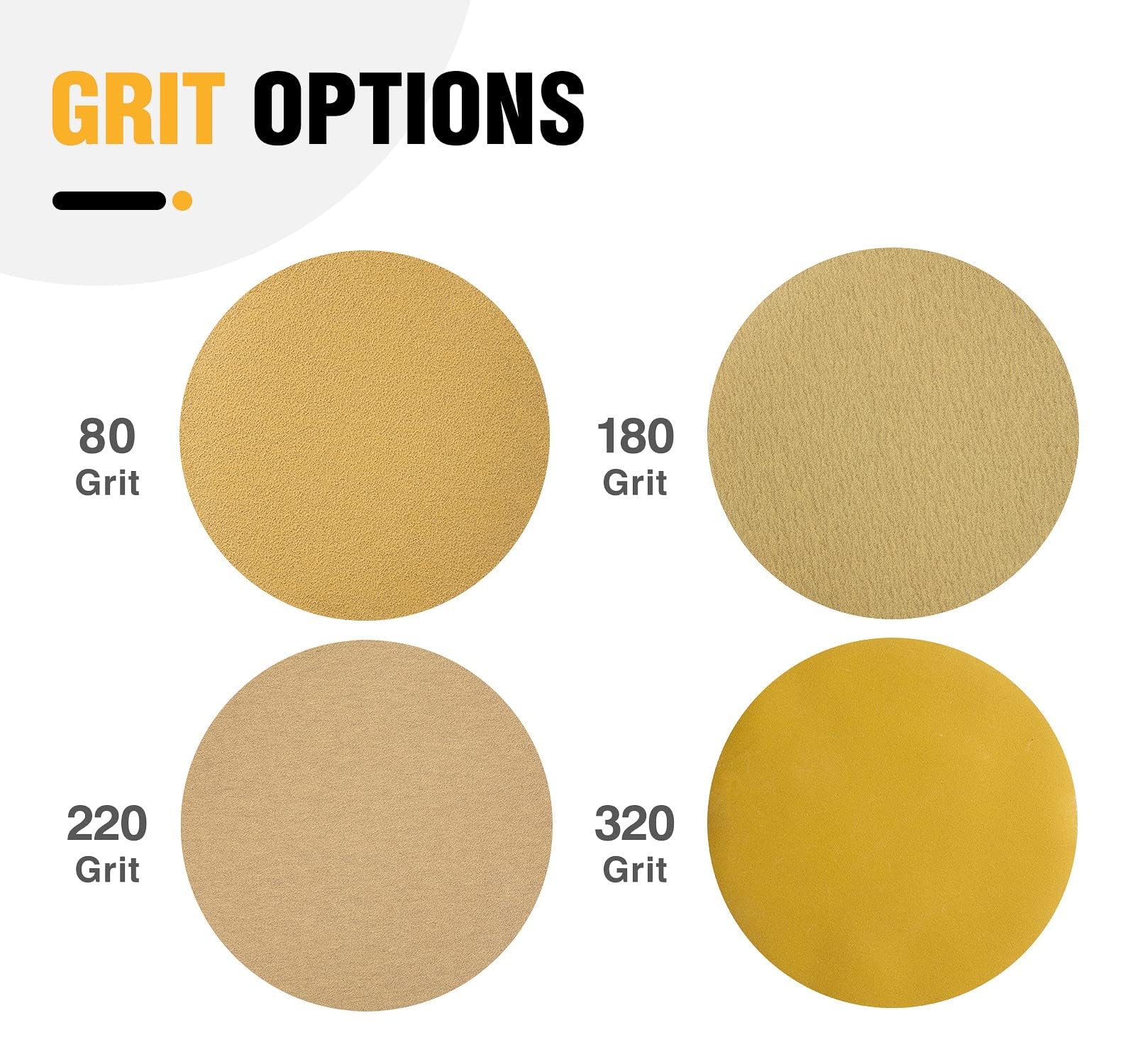 6 Inch Sanding Discs - 100 PSA Sandpaper -4