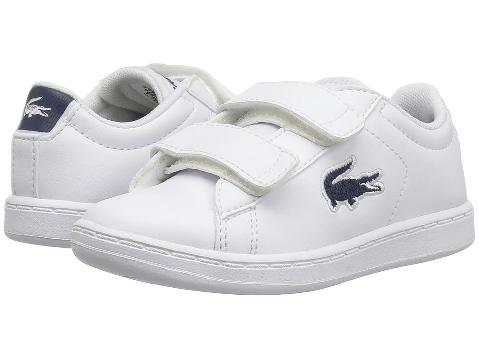 

Lacoste Kids Carnaby Evo HL (Toddler/Little Kid) (White/Navy 2) Kids Shoes