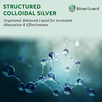 Enhanced Colloidal Silver Liquid Immune Support Supplement30ppm Pure & Natural Structured Silver WaterOrganic Colloidal Silver Solution16 oz Bottle (1 Pack)