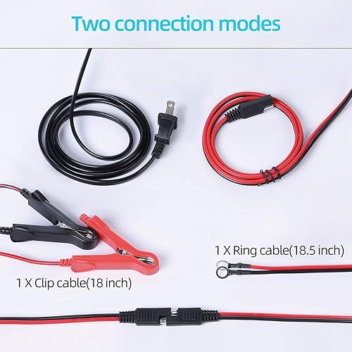 Miniatura 6 de Cargador de batería de 5 amperios, 6 V y 12 V, cargador de batería inteligente totalmente automático, cargador de batería para motocicleta,