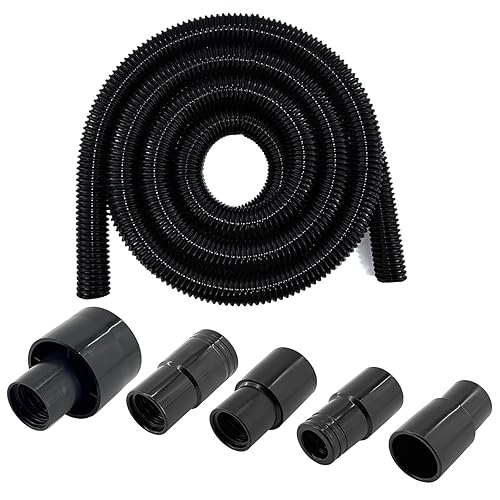 Dust Collection Vacuum Hose Kit, 12 Foot Dust Collection Power
