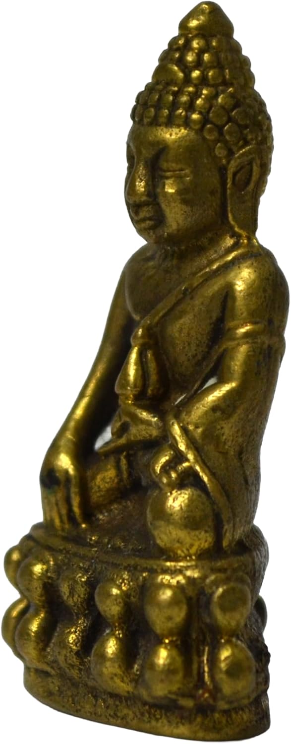 Thai Phra Kring Wat Bowonniwet Buddha Amulet Sacred Lucky Protection Pendant Collectible Thai Buddhist Charm