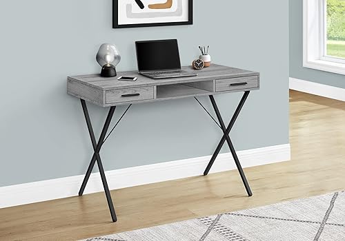 Miniatura 3 de Monarch Specialties I 7792 Escritorio para computadora, oficina en casa, portátil, instalación izquierda, derecha, cajones de almacenamiento, 42
