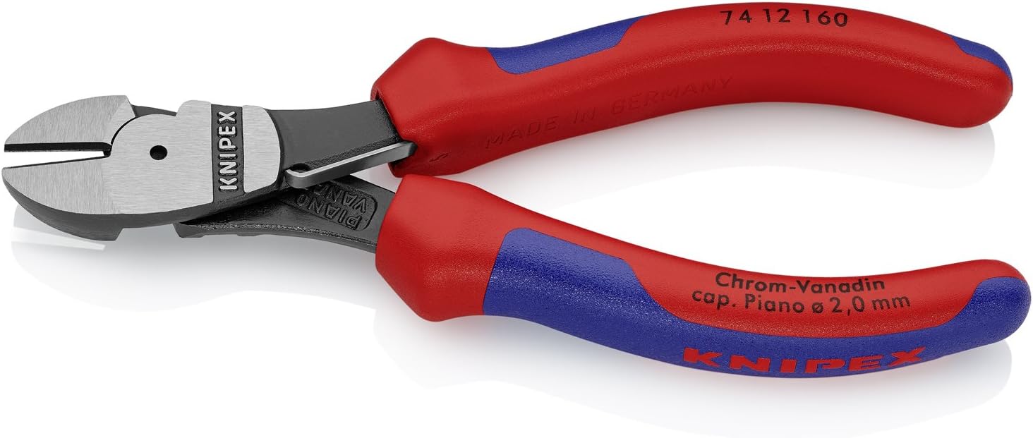 Knipex 74 12 160 High Leverage Diagonal Cutters 6,3" with opening spring