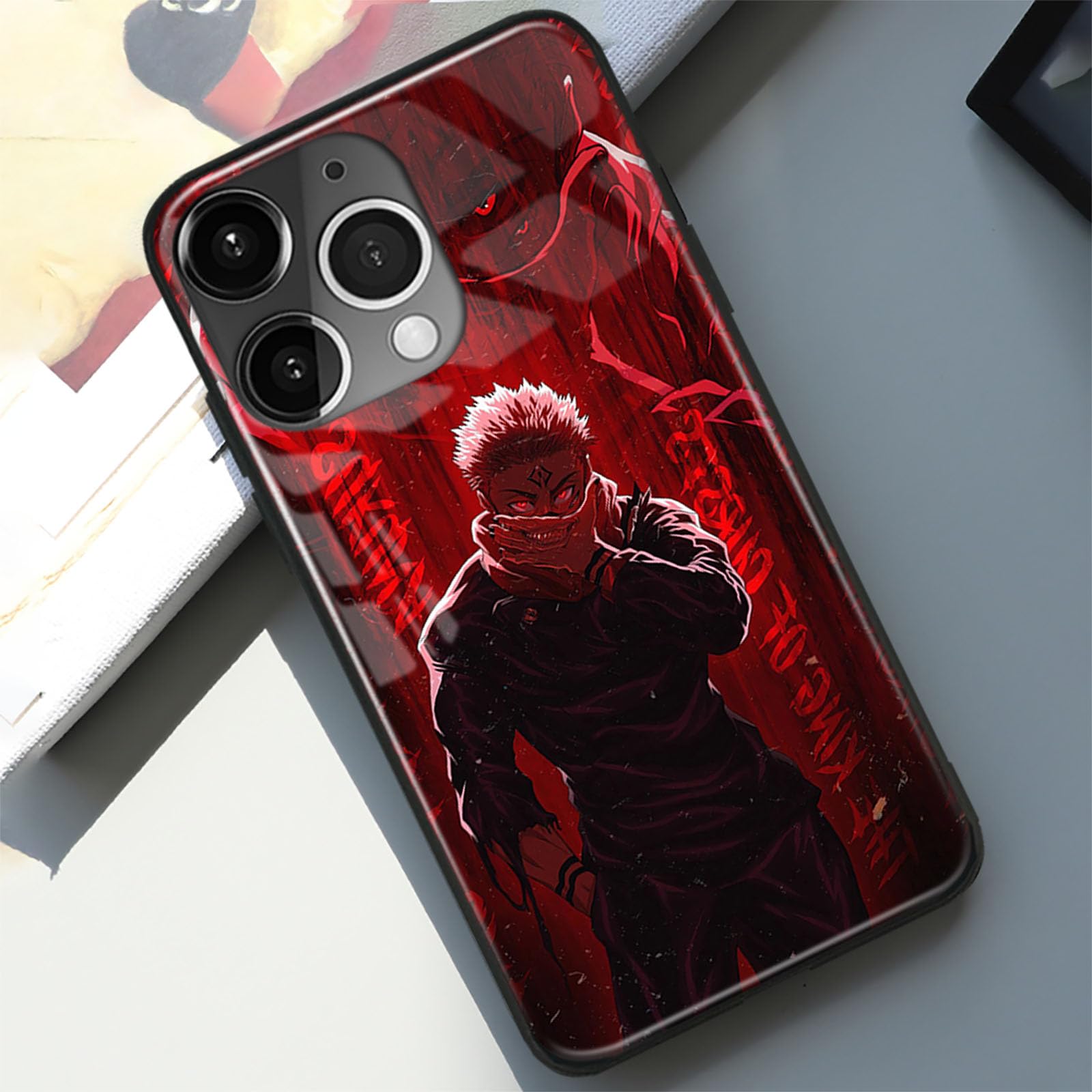 Amazon.com: Akatxezy Anime Case for iPhone 15, 9H Tempered Glass