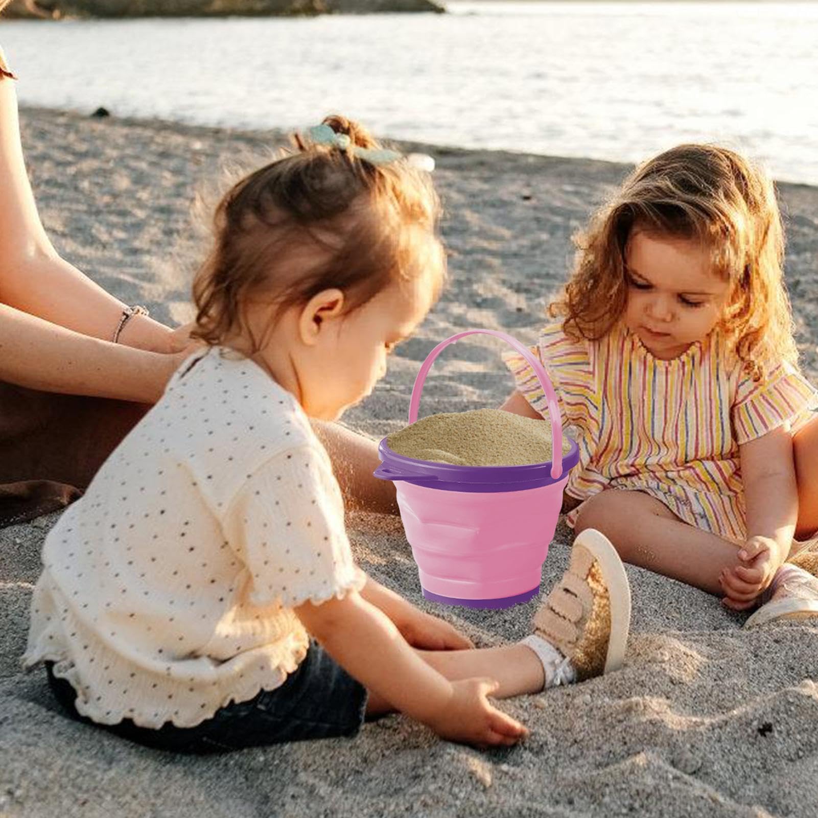 Keenso Set Giocattoli Da Spiaggia 18 Pezzi Per Bambini – Secchiello, Pale E Stampi Per Sabbia