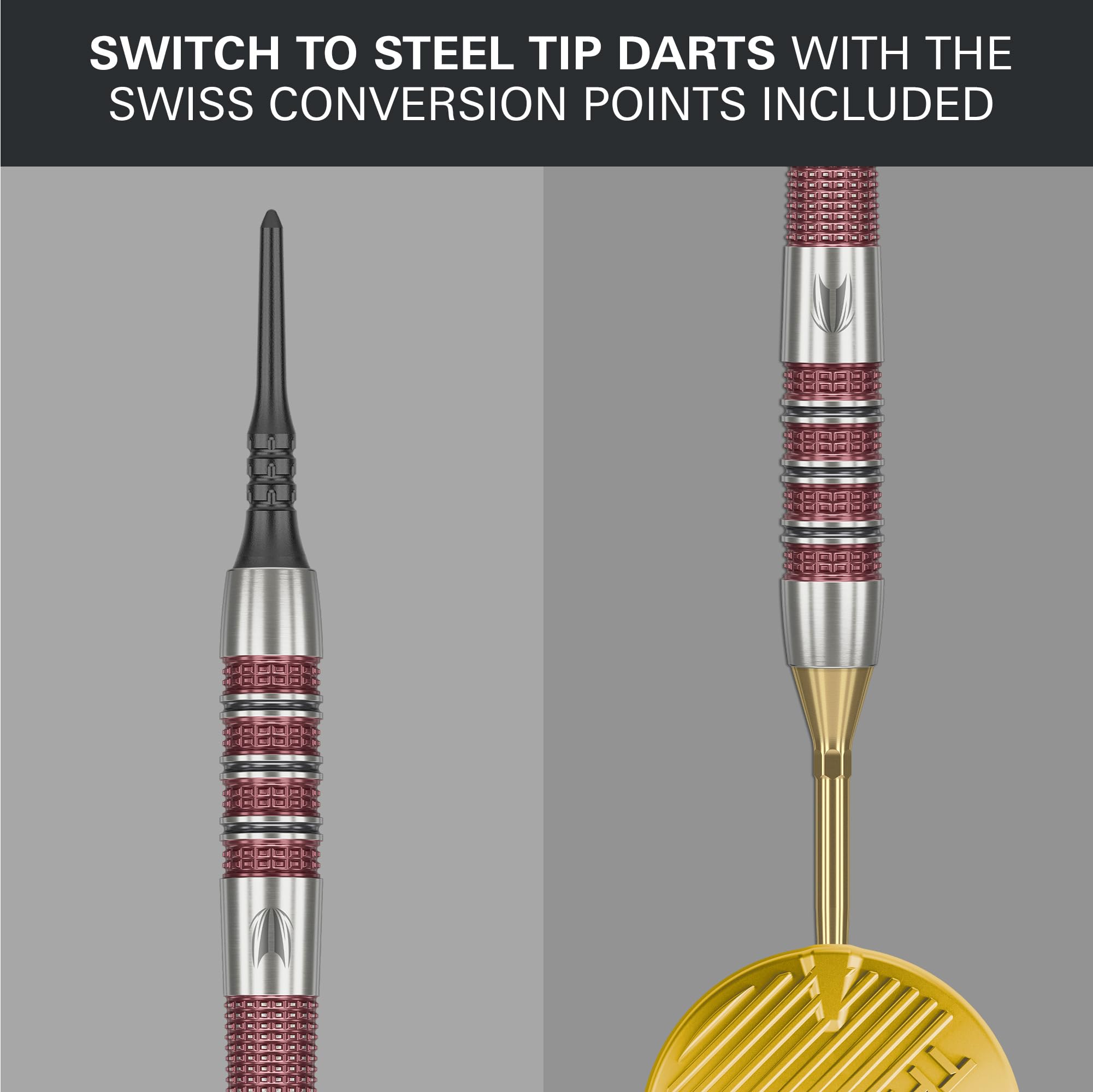 Target Darts Stephen Bunting 95K Set di Freccette a Punta Morbida, 19G | Alette e aste Kflex, The Bullet Player Edition Freccette al 95% di Tungsteno, Punta in Acciaio Nano Swiss Conversion Points