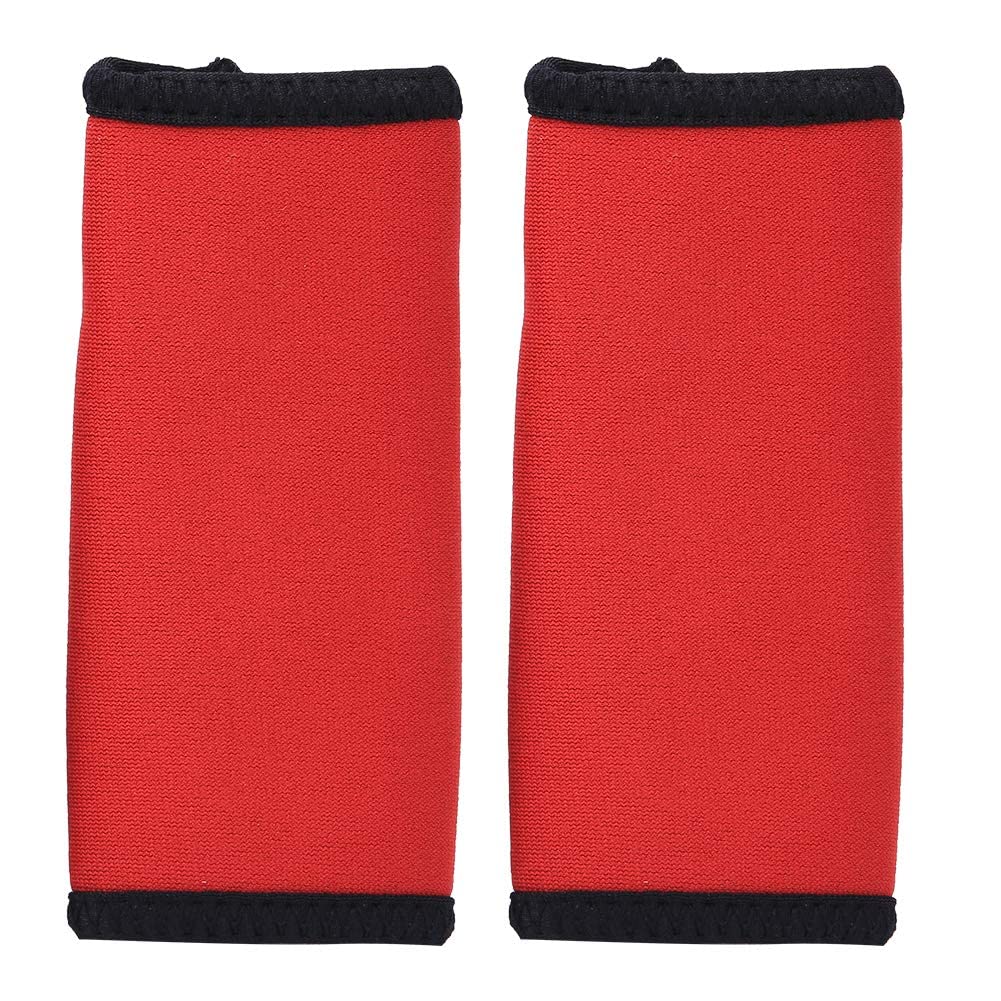 Alomejor Red 2Pcs Kayak Paddle Grips Neoprene Non-Slip Paddle Grips Prevent Blisters And Callus For Canoe Boat Kayak Water Sports (Red)