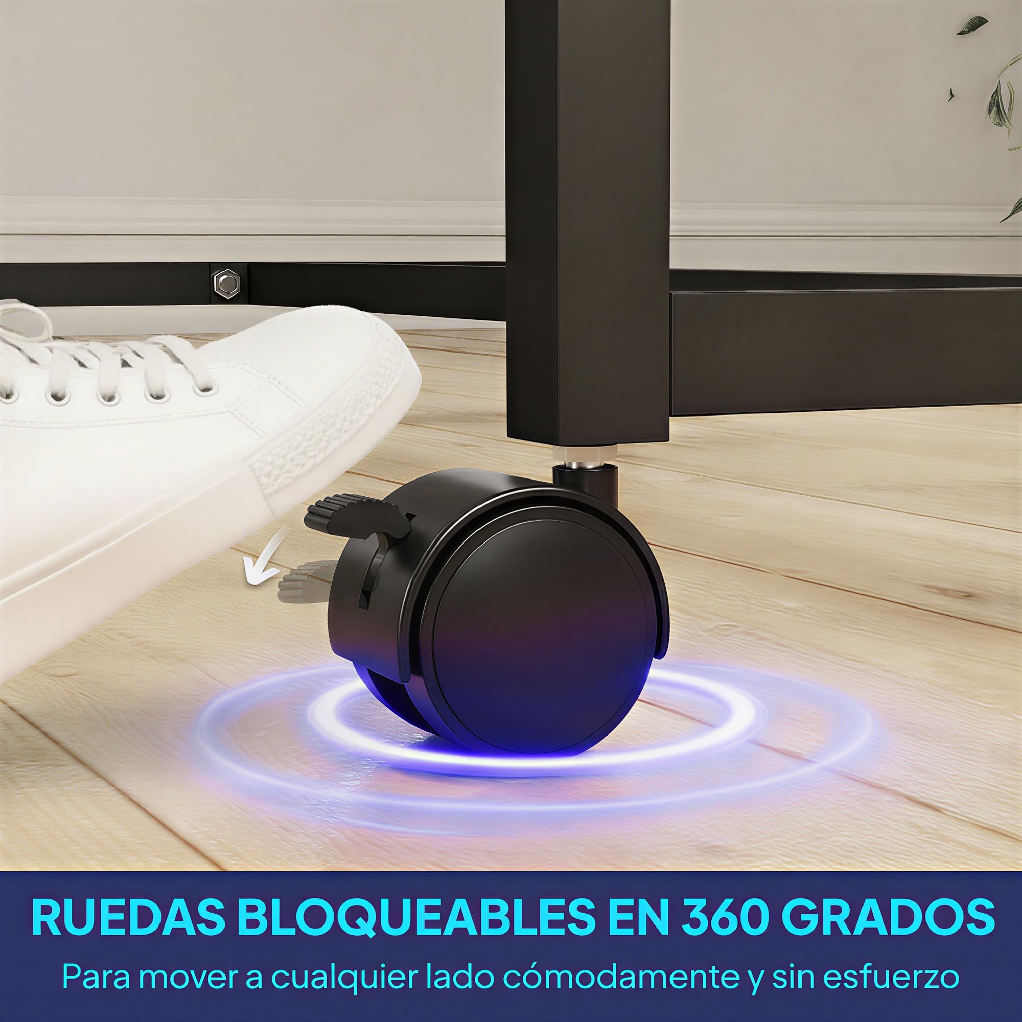 SPORTNOW Mesa de Ping-Pong Profesional Plegable con 4 Ruedas, Red, 2 Palas y 3 Pelotas 274x152,5x75,5 cm Azul