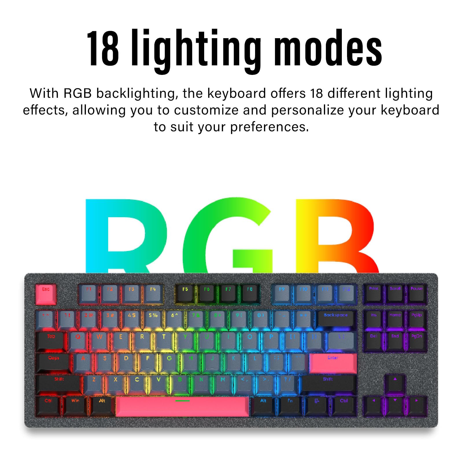 Clavier Mécanique, 3 Modes Bluetooth 5.0/2.4G/Filaire