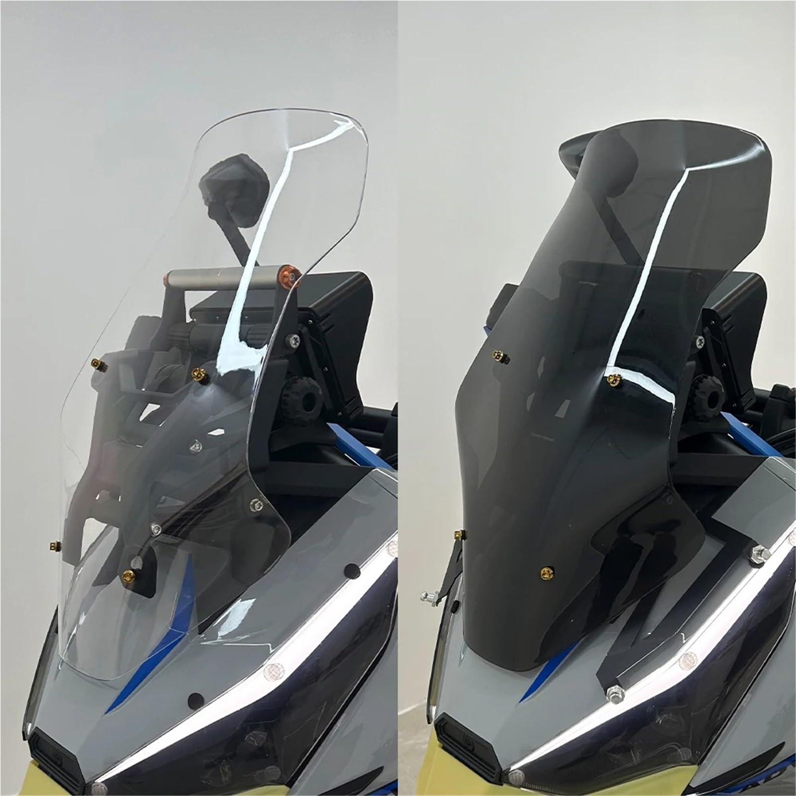 Parabrisas para ZONTES 368G Deflector Parabrisas Delantero Accesorios Motocicleta Sport Touring Visera(Black)