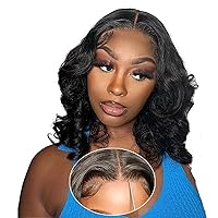 Vista 8 de Pelucas Glueless Bob de llevar y usar, cabello humano pre-sesgado, pre-cortadas para mujeres afroamericanas, pelucas de cabello humano sin