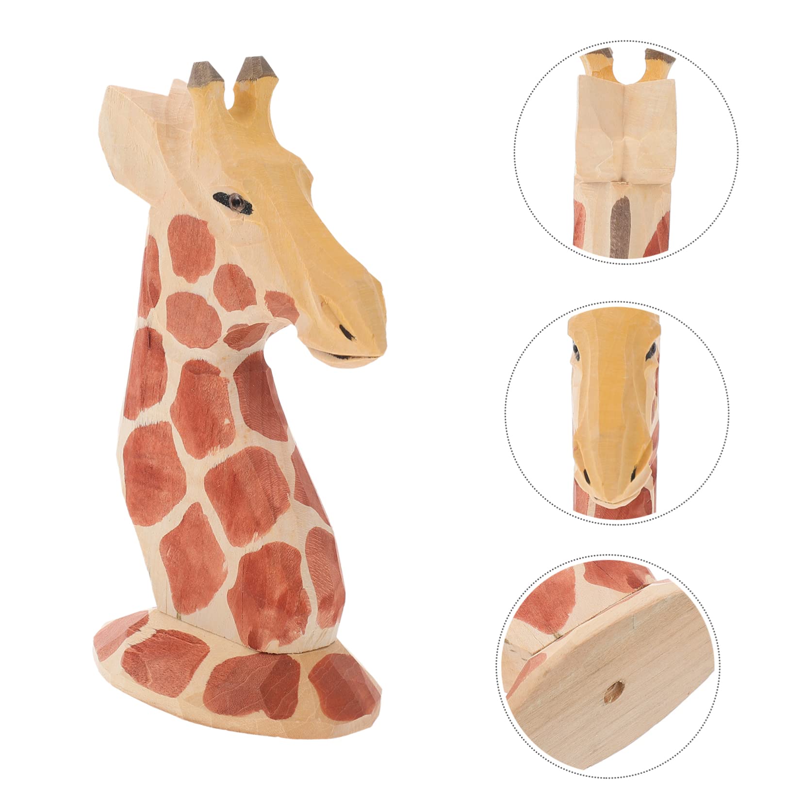 Gatuida Portaocchiali a Forma di Giraffa in Legno per Casa Auto | Design Cartoon Chic, Uso su Scrivania, Supporto Decorativo per Occhiali da Vista e Sole