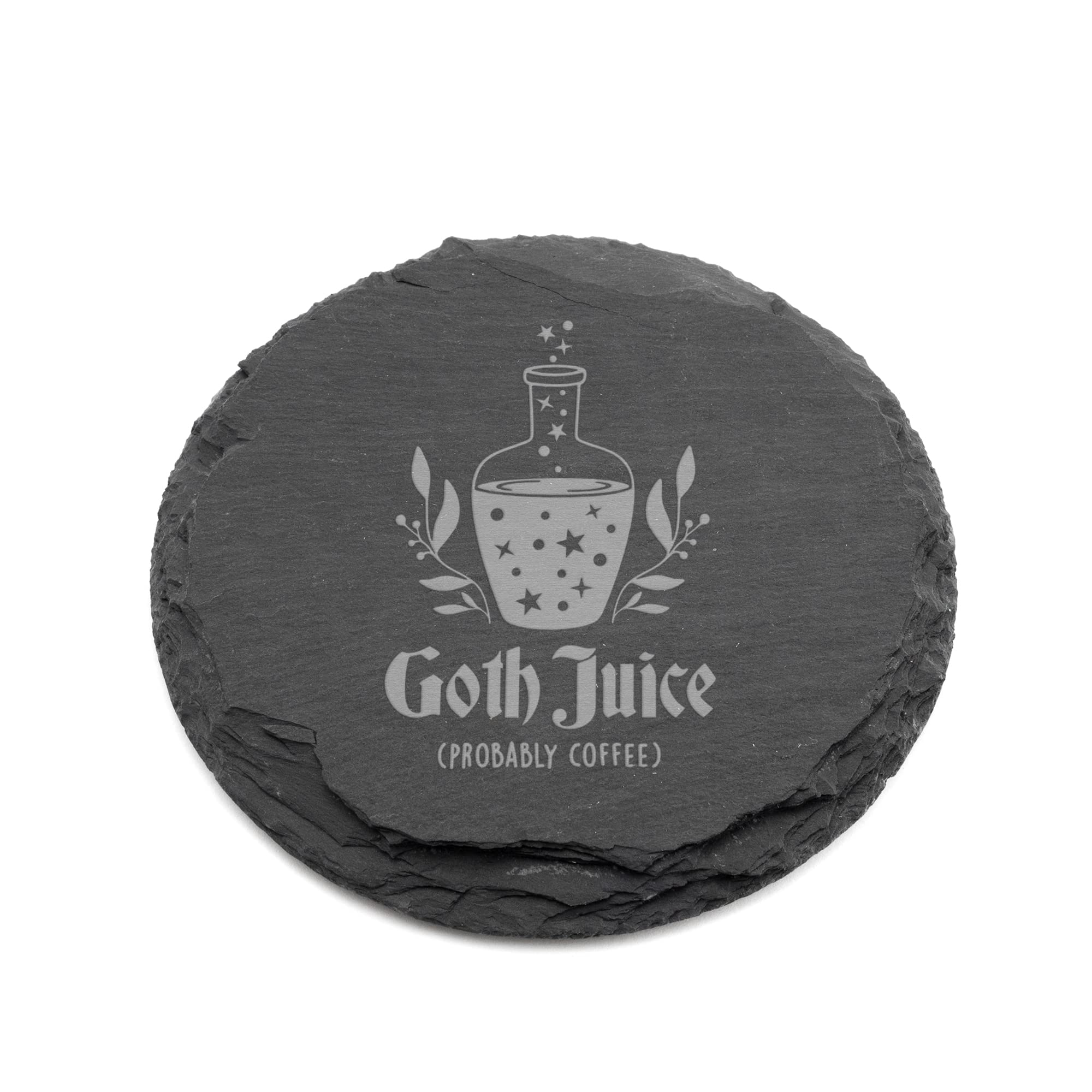 Goth Juice Slate Coaster - Gothic Drinks Coasters for Women - Halloween Gothic Home Decor - Unique Birthday Gifts for Her