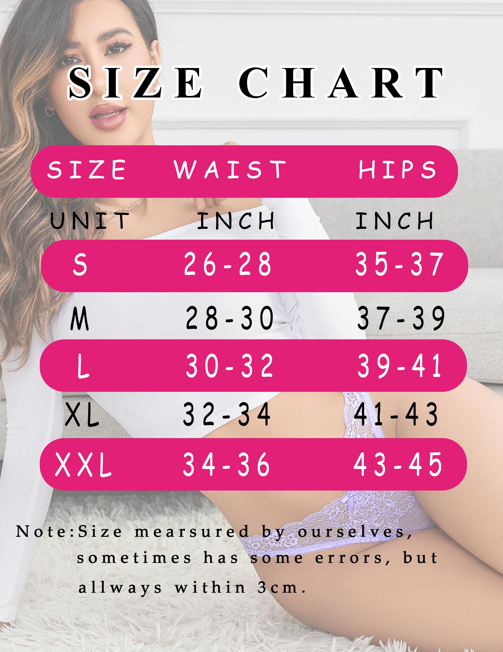 Avidlove String sexy en dentelle pour femme - String exotique - En forme de V - Tangas coquins avec nœud décoratif