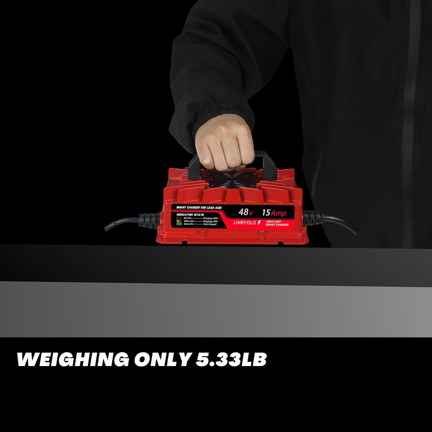 48V Golf Carts Battery Charger for 15 AMP EZGO RXV & TXT, 4-6 Hours Full Charger, Club Car Charger 48 Volt,with 2008-Present EZGO RXV & 2014-Present TXT - Image 8