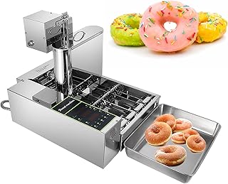 Make Mini Donuts Easily with Our Automatic Donut Maker - 1750 Pieces/Hour, 4 Rows. Commercial Grade Donut Fryer for Delicious Treats.