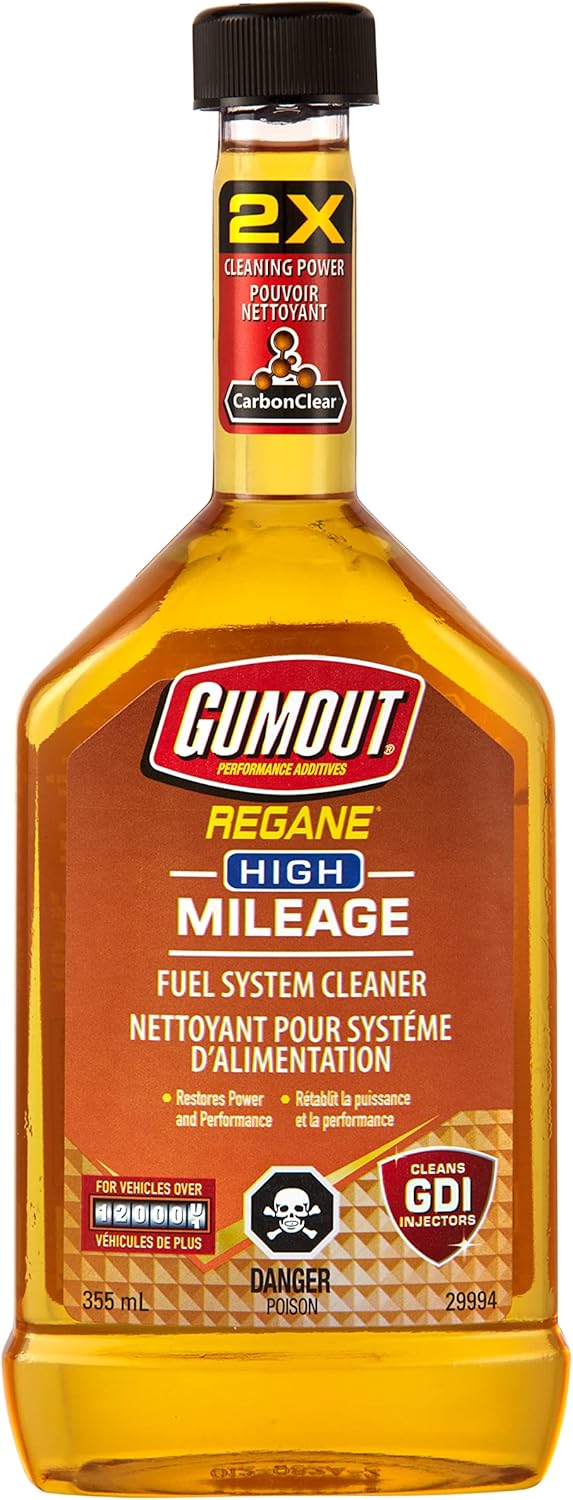 Gumout 29994 Regane High Mileage Complete Fuel System Cleaner, 355mL