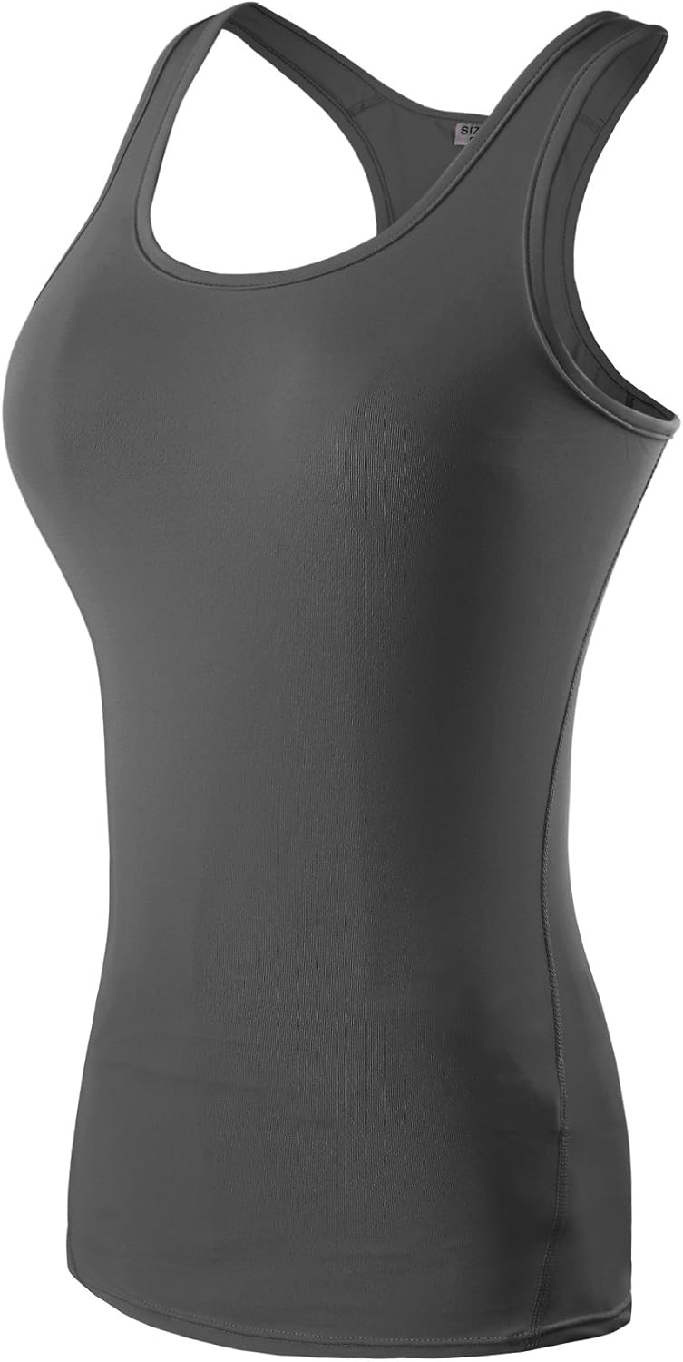 MAGNIVT Women's 3 Pack Dry Fit Compression Tank Top