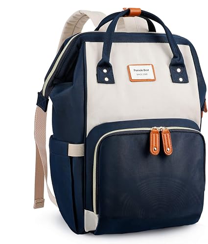 Zaino Mamma neonato Fasciatoio Bambino impermeabile Borsa Stoffa poliestere  Grande capacità con Materassino fasciatoio, 2 tasche isolanti bottiglia,  Macaron Serie avorio e blu navy : Amazon.it: Prima infanzia