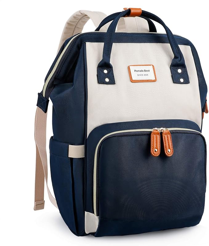 Zaino Mamma neonato Fasciatoio Bambino impermeabile Borsa Stoffa poliestere  Grande capacità con Materassino fasciatoio, 2 tasche isolanti bottiglia,  Macaron Serie avorio e blu navy : Amazon.it: Prima infanzia